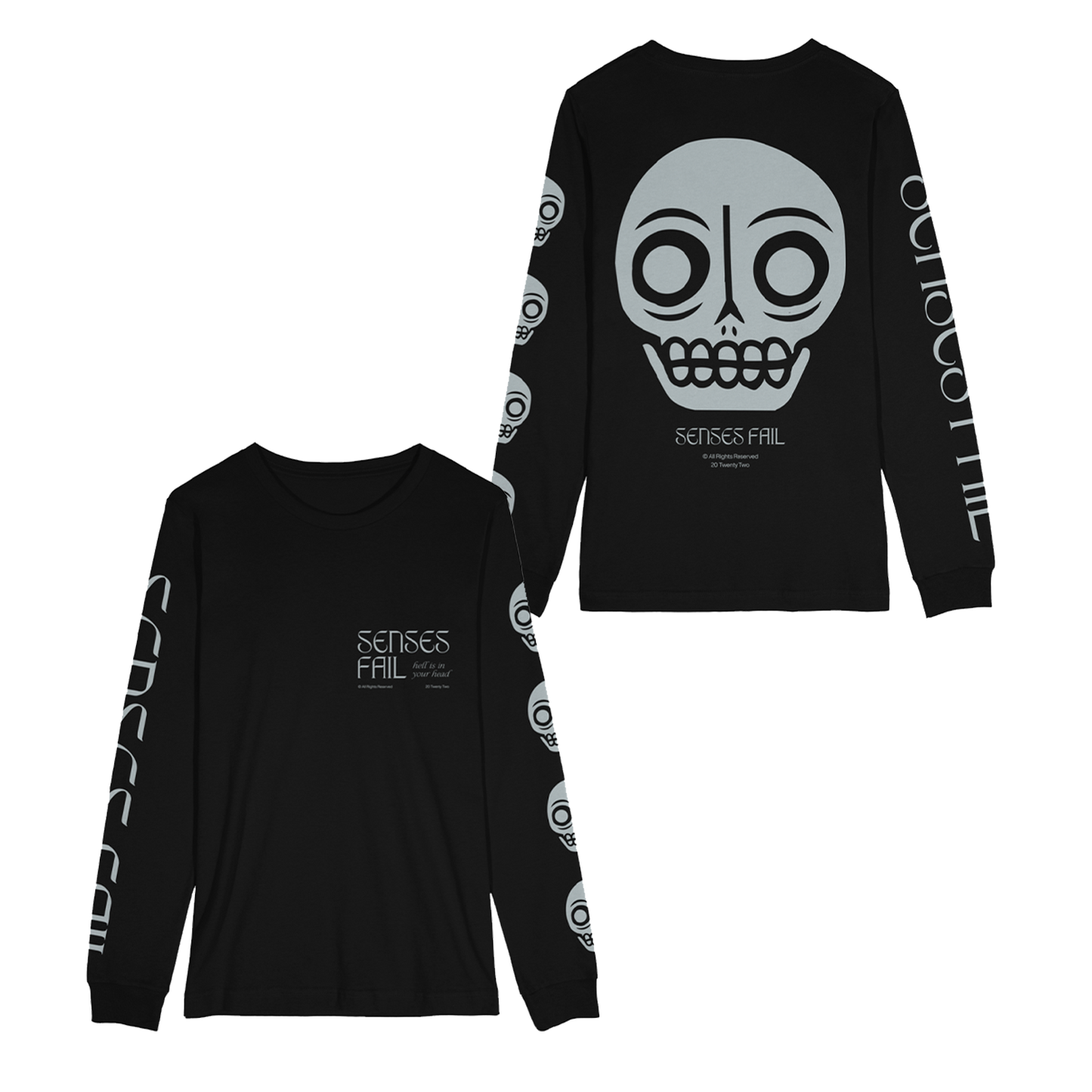 Skull Black Long Sleeve