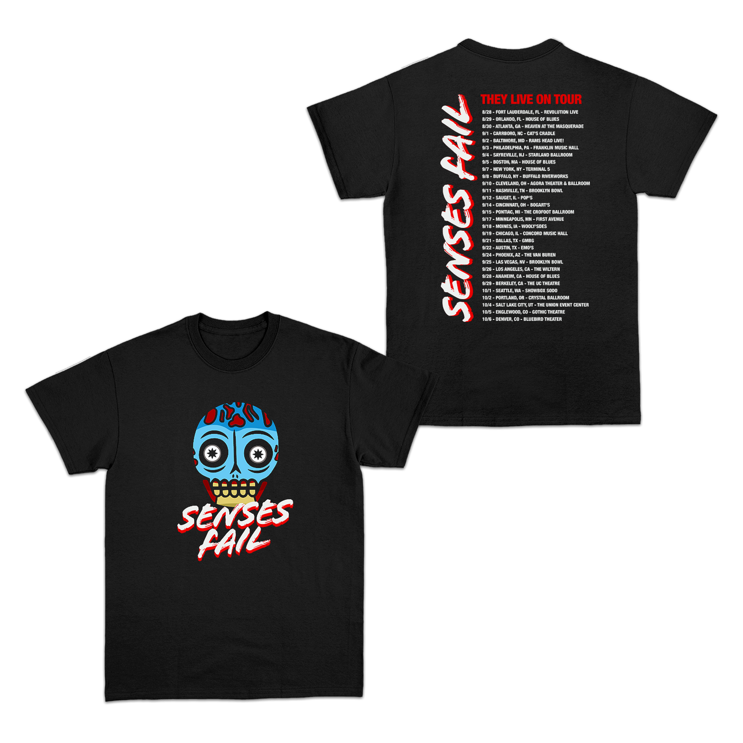 They Live On Tour Black T-Shirt