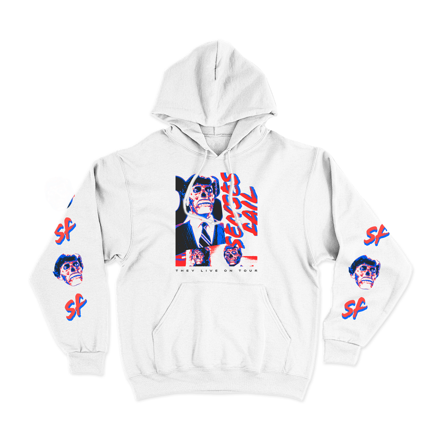 They Live On Tour White Hoodie